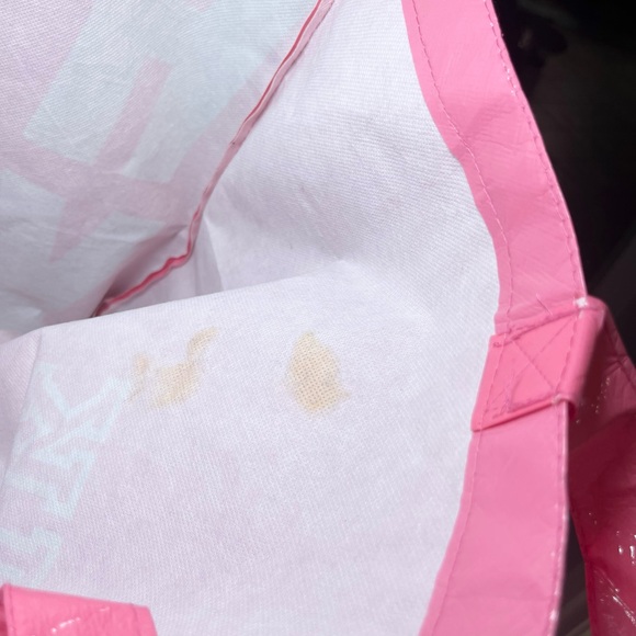 Y2K Victoria’s Secret Pink Tote Bag with Bold White Text - Picture 13 of 14